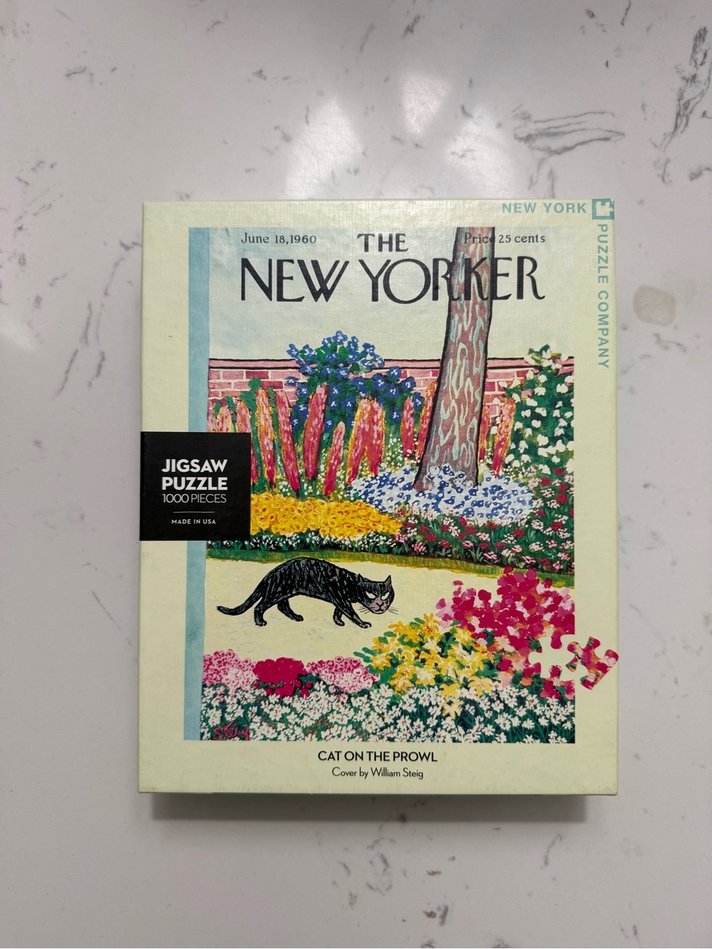 The New Yorker 'Cat on the Prowl' 1000-Piece Jigsaw Puzzle - Multi